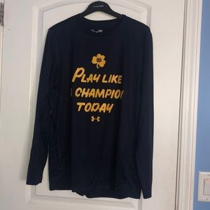 Under Armour Norte Dame Long Sleeve Tee